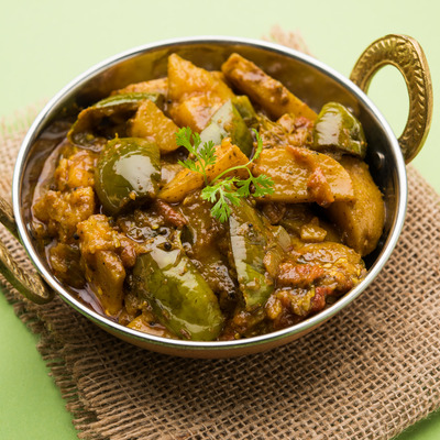 Bakłażan w sosie kolendrowym