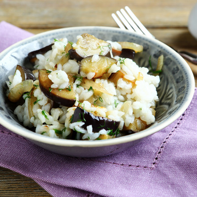 Ryż z bakłażanem po indyjsku