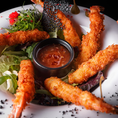 Krewetki w kokosowej panierce