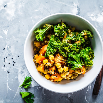 Sałatka z dynią i syropem klonowym